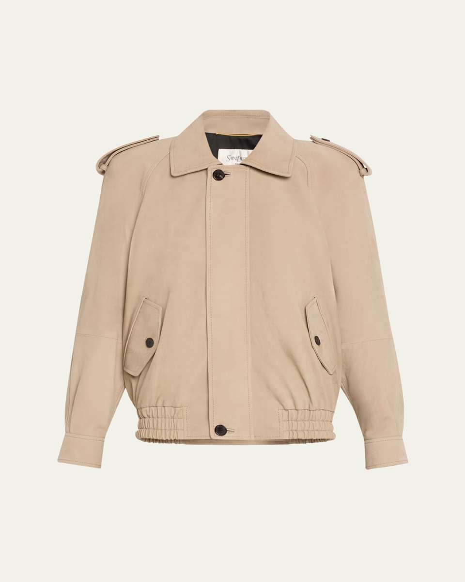 Oversized Suede Moto Jacket